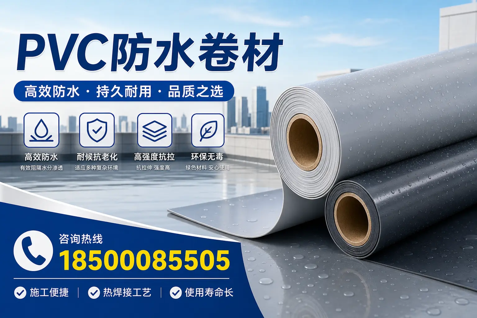 PVC防水卷材施工过程详解，确保在福州顺利完成项目